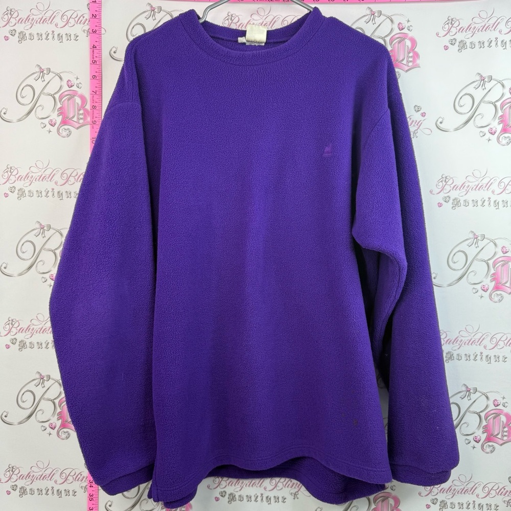 Mountain equipment sweater vintage Classic Purple Crewneck Fleece Pullover